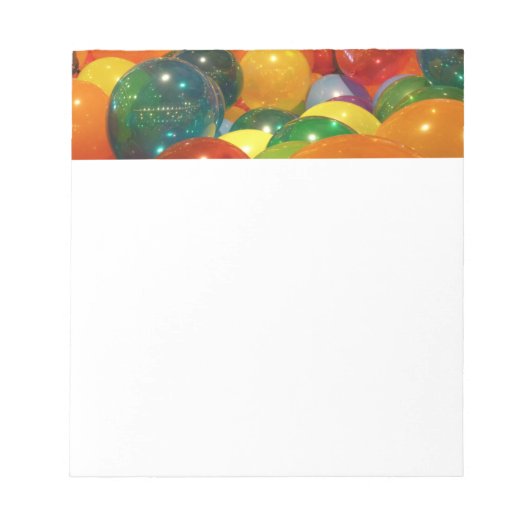 Ballons Colorful Party-ontwerp Notitieblok (Voorkant)