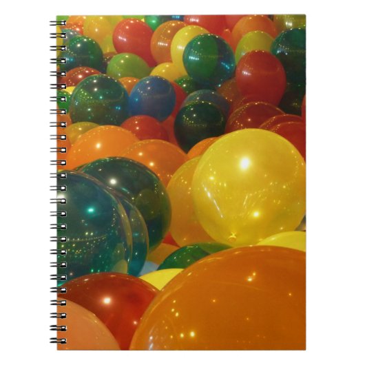 Ballons Colorful Party-ontwerp Notitieboek (Voorkant)