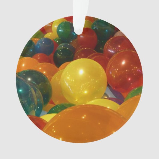 Ballons Colorful Party-ontwerp Ornament (voorkant)