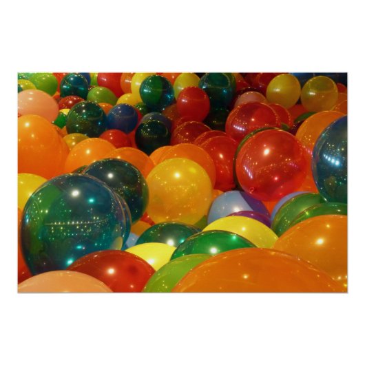 Ballons Colorful Party-ontwerp Poster (Voorkant)