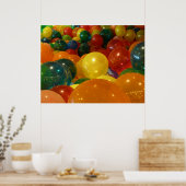 Ballons Colorful Party-ontwerp Poster (Keuken)