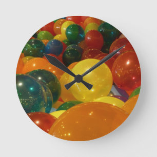 Ballons Colorful Party-ontwerp Ronde Klok