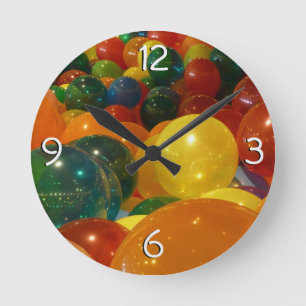 Ballons Colorful Party-ontwerp Ronde Klok