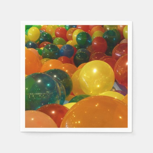 Ballons Colorful Party-ontwerp Servetten (Voorkant)
