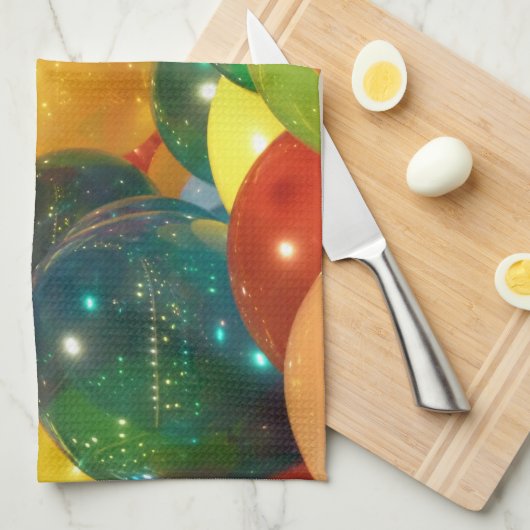 Ballons Colorful Party-ontwerp Theedoek (Quarter Fold)