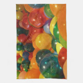 Ballons Colorful Party-ontwerp Theedoek (Verticaal)