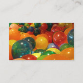 Ballons Colorful Party-ontwerp Visitekaartje (Achterkant)