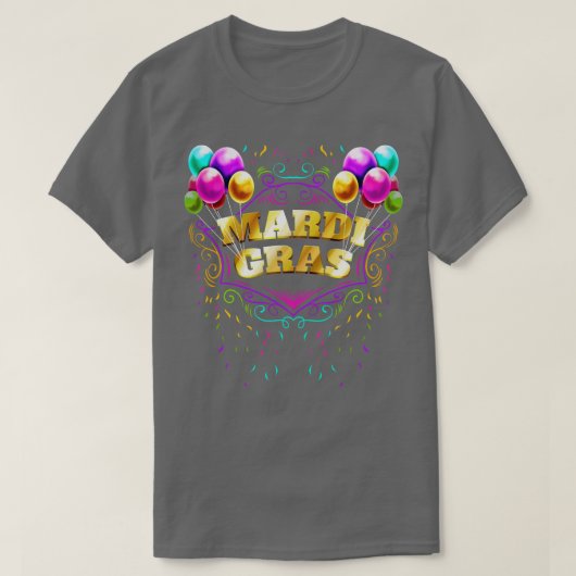 Ballons en geel gouden letters voor t-shirt (Design voorkant)