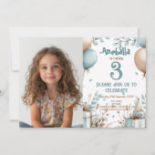 Ballons en Geschenkdozen Thema Verjaardagsfeest Kaart (Voorkant)