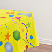 Ballons en Streamers op kleurrijke, zoete zestien Tafelkleed (Voorbeeld)