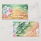 Ballons Event Planner Decor Beach Visitekaartje (Voorkant / Achterkant)