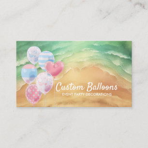 Ballons Event Planner Decor Beach Visitekaartje