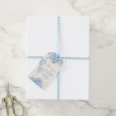Ballons Floral Boy Baby shower Dank u wel Cadeaulabel (Met Touw)