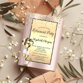 Ballons, goudConfetti Roos Gold Retirement Kaart