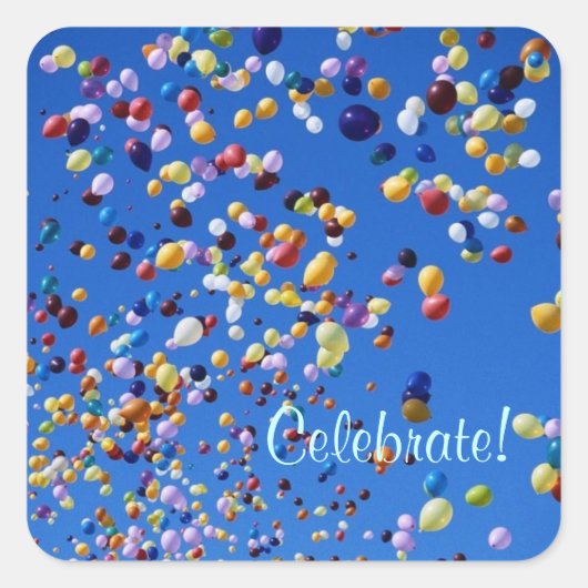 Ballons groeien - Sticker (Voorkant)