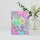 Ballons-Happy Birth. Postkarte Briefkaart (Staand voorkant)