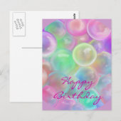Ballons-Happy Birth. Postkarte Briefkaart (Voorkant / Achterkant)