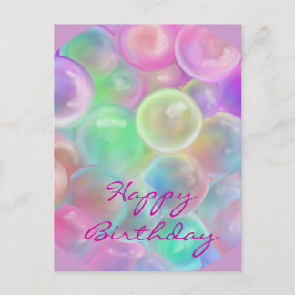 Ballons-Happy Birth. Postkarte Briefkaart
