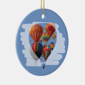 Ballons in een ballonkerstversiering keramisch ornament (Rechts)