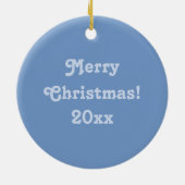 Ballons in een ballonkerstversiering keramisch ornament (Achterkant)