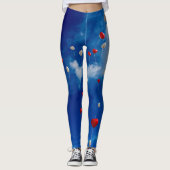 Ballons in Sky Leggings (Voorkant)