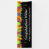 Ballons Kantoor Pensioen Viering Banner (Verticaal)