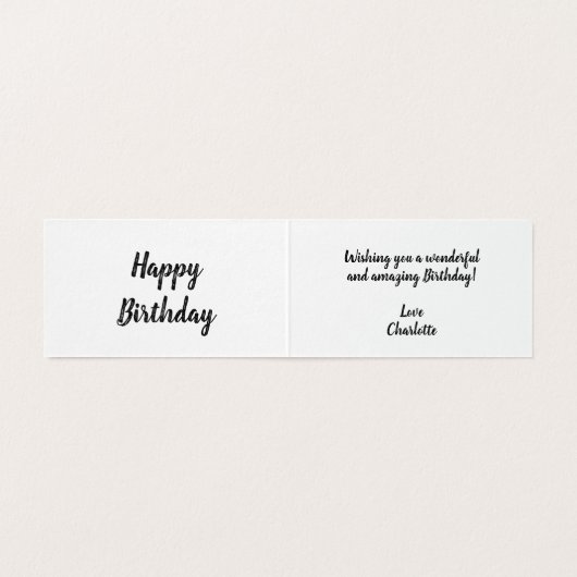 Ballons na de geboorte Kaart (Binnenkant ongevouwen)