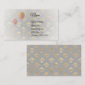 Ballons op Royal Gold Visitekaartje (Voorkant / Achterkant)