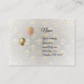 Ballons op Royal Gold, Visitekaartje van chubby (Voorkant)