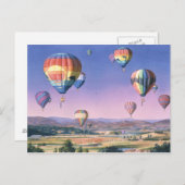 Ballons over San Dieguito Briefkaart (Voorkant / Achterkant)