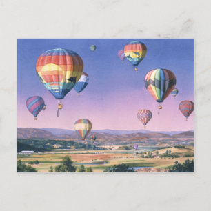 Ballons over San Dieguito Briefkaart