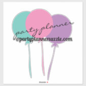 Ballons Partij Planner om het even welke Sticker v (Vel)