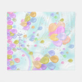 Ballons Pastel Handdoek Fleece Deken (Voorkant (Horizontaal))