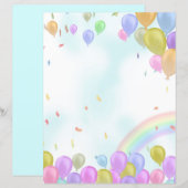 Ballons pastel papier blad (Voorkant / Achterkant)