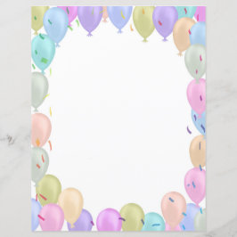 Ballons pastel papier blad