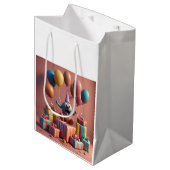 Ballons schattig kunstwerk medium cadeauzakje (Voorkant Gekanteld)