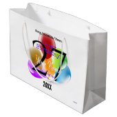 Ballons, speciaal gepersonaliseerd op de dag van d groot cadeauzakje (Achterkant Gekanteld)