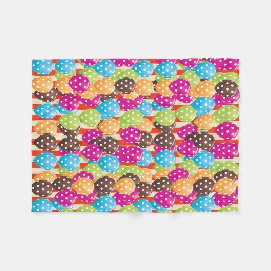 Ballons Stripes polka stipt circus Fleece Deken (Voorkant (Horizontaal))