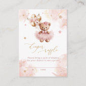 Ballons Teddy Bear Luier Raffle Tickets Informatiekaartje (Voorkant)