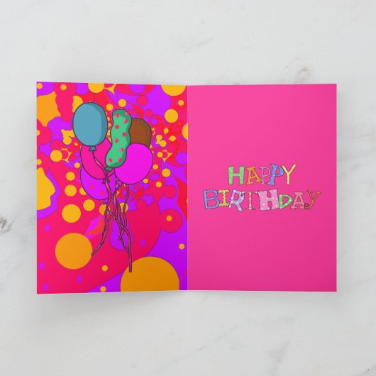 Ballons van de Cake van het Feestvarken van de Kaart (Binnen)