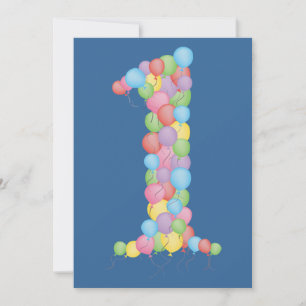 Ballons van de Partij van de Verjaardag van Kaart