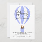 Ballons van het honingfeest voor je eerste verjaar kaart (Voorkant)