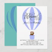 Ballons van het honingfeest voor je eerste verjaar kaart (Voorkant / Achterkant)