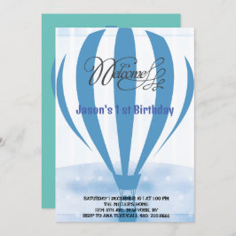 Ballons van het honingfeest voor je eerste verjaar kaart