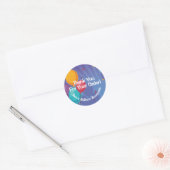 Ballons Verjaardagsfeest Bedankt voor uw bestellin Ronde Sticker (Envelop)