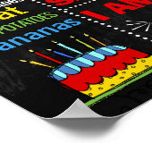 Ballons voor eerste verjaardag, bord poster 233 (Hoek)