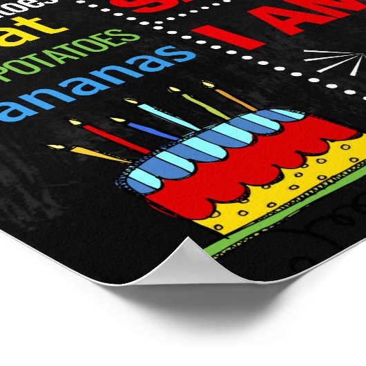 Ballons voor eerste verjaardag, bord poster 233 (Hoek)