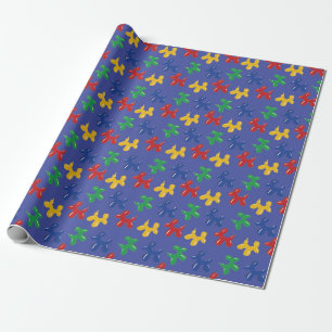 Ballonsculptuur primaire kleuren cadeaupapier
