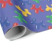 Ballonsculptuur primaire kleuren honden cadeaupapier (Rol Hoek)