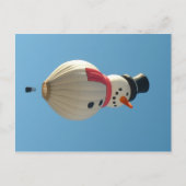 Ballonsneeuwman Briefkaart (Voorkant)